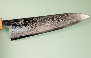 Tsunehisa SLD Damascus polished Wa-Gyuto 215mm RWO