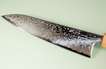 Tsunehisa SLD Damascus polished Wa-Gyuto 215mm RWO
