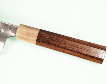 Mazaki Kurouchi Nashiji Wa-Gyuto 215mm Rosenholz/Bffelhorn