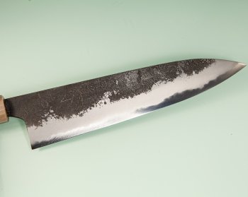 Mazaki Kurouchi Nashiji Wa-Gyuto 215mm Rosenholz/Bffelhorn