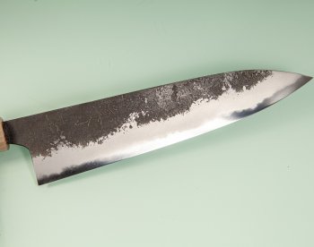 Mazaki Kurouchi Nashiji Wa-Gyuto 215mm Rosenholz/Bffelhorn