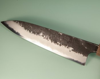 Mazaki Kurouchi Nashiji Wa-Gyuto 215mm Rosenholz/Bffelhorn