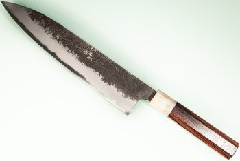 Mazaki Kurouchi Nashiji Wa-Gyuto 245mm Rosenholz/Bffelhorn