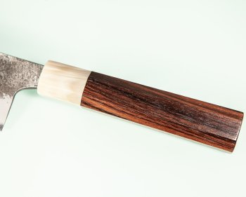 Mazaki Kurouchi Nashiji Wa-Gyuto 245mm Rosenholz/Bffelhorn