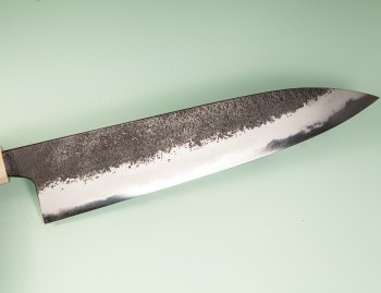 Mazaki Kurouchi Nashiji Wa-Gyuto 245mm Rosenholz/Bffelhorn