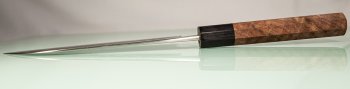 Shu Matsubara AO2 Nashiji Wa-Santoku 170mm Walnuss