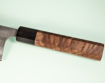 Shu Matsubara AO2 Nashiji Wa-Santoku 170mm Walnuss