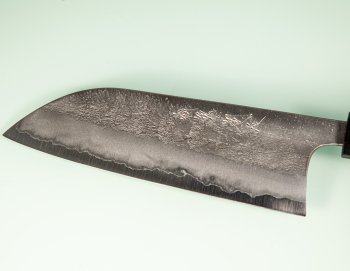 Shu Matsubara AO2 Nashiji Wa-Santoku 170mm Walnuss