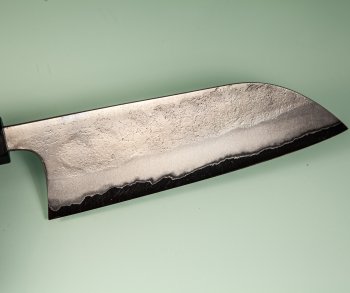 Shu Matsubara AO2 Nashiji Wa-Santoku 170mm Walnuss