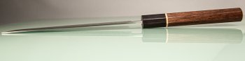 Shiro Kamo AS Damascus Wa-Nakiri 160mm Walnuss/Ahorn/Ebenholz
