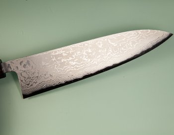 Shiro Kamo AS Damascus Wa-Gyuto 220mm Walnuss/Ahorn/Ebenholz