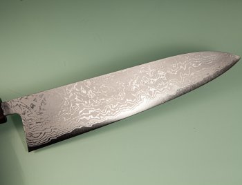 Shiro Kamo AS Damascus Wa-Gyuto 245mm Walnuss/Ahorn/Ebenholz