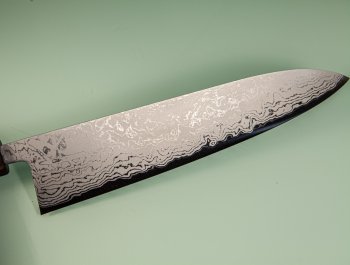Shiro Kamo AS Damascus Wa-Gyuto 245mm Walnuss/Ahorn/Ebenholz
