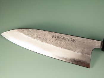 Shu Matsubara AO2 Nashiji Wa-Gyuto 180mm Walnuss
