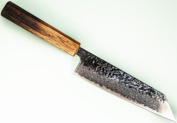 Tsunehisa AUS10 Tsuchime Damascus Wa-Bunka 170mm burnt Oak