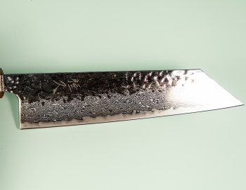 Tsunehisa AUS10 Tsuchime Damascus Wa-Bunka 170mm burnt Oak