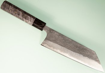 Shu Matsubara AO2 Nashiji Wa-Bunka 180mm grau stabilisiert/Bffelhorn