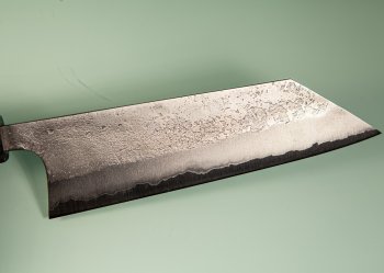 Shu Matsubara AO2 Nashiji Wa-Bunka 180mm grau stabilisiert/Bffelhorn