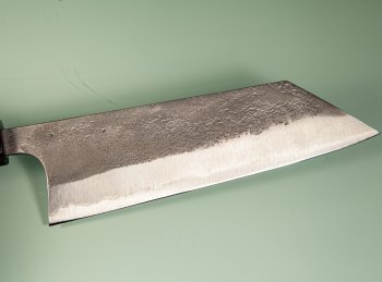 Shu Matsubara AO2 Nashiji Wa-Bunka 180mm grau stabilisiert/Bffelhorn