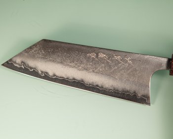 Shu Matsubara AO2 Nashiji Wa-Bunka 180mm violett stabilisiert mit Ring