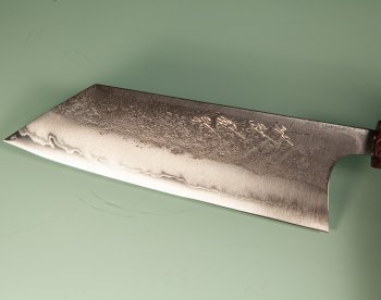 Shu Matsubara AO2 Nashiji Wa-Bunka 180mm violett stabilisiert mit Ring