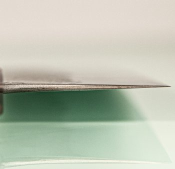 Shu Matsubara AO2 Nashiji Wa-Bunka 180mm violett stabilisiert mit Ring