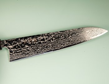 Hatsukokoro Ginga ATS-34 Nickel Damascus Wa-Gyuto 240mm Wenge