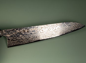 Hatsukokoro Ginga ATS-34 Nickel Damascus Wa-Gyuto 240mm Wenge