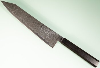 Hatsukokoro Ryuhyo KurozomeSG2 Damascus Wa-Kiritsuke 210mm