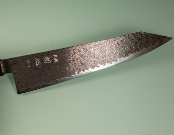 Hatsukokoro Ryuhyo KurozomeSG2 Damascus Wa-Kiritsuke 210mm