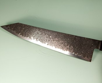 Hatsukokoro Ryuhyo KurozomeSG2 Damascus Wa-Kiritsuke 210mm