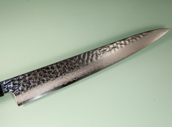 Hatsukokoro VG10 Damascus Tsuchime Wa-Sujihiki 270mm Wenge