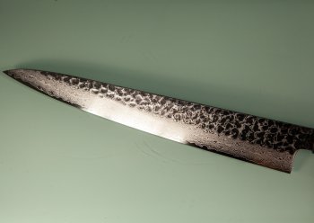 Hatsukokoro VG10 Damascus Tsuchime Wa-Sujihiki 270mm Wenge