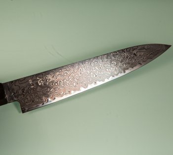 Hatsukokoro Ryuhyo KurozomeSG2 Damascus Wa-Petty 155mm