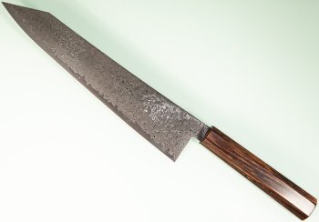 Hatsukokoro Ryuhyo KurozomeSG2 Damascus Wa-Kiritsuke 240mm