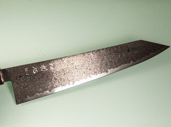 Hatsukokoro Ryuhyo KurozomeSG2 Damascus Wa-Kiritsuke 240mm