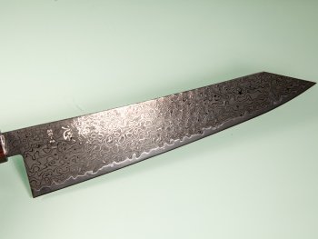 Hatsukokoro Ryuhyo KurozomeSG2 Damascus Wa-Kiritsuke 240mm