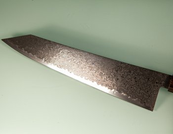 Hatsukokoro Ryuhyo KurozomeSG2 Damascus Wa-Kiritsuke 240mm
