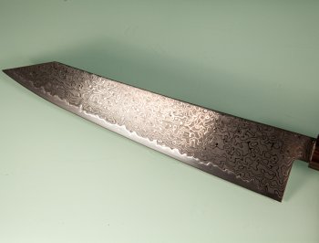 Hatsukokoro Ryuhyo KurozomeSG2 Damascus Wa-Kiritsuke 240mm