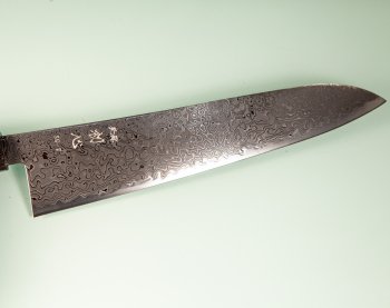 Hatsukokoro Ryuhyo KurozomeSG2 Damascus Wa-Gyuto 240mm