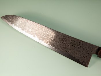 Hatsukokoro Ryuhyo KurozomeSG2 Damascus Wa-Gyuto 240mm
