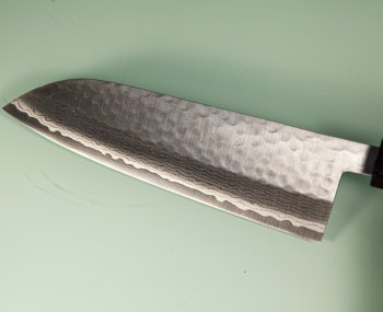 Masutani VG-1 Damast Tsuchime Wa-Santoku 170mm Ebony