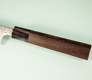 Hatsukokoro Hikari SLD Damascus Kurozome Wa-Petty 130mm Wenge