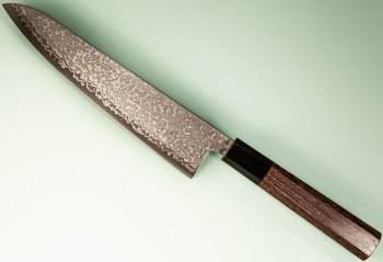 Hatsukokoro Hikari SLD Damascus Kurozome Wa-Gyuto 195mm Wenge