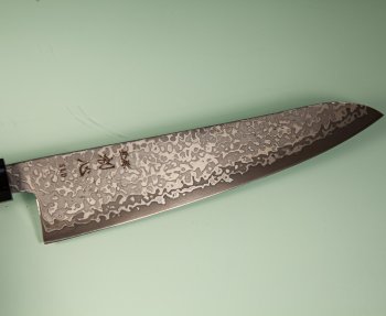 Hatsukokoro Hikari SLD Damascus Kurozome Wa-Gyuto 195mm Wenge