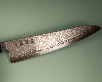 Hatsukokoro Hikari SLD Damascus Kurozome Wa-Gyuto 195mm Wenge