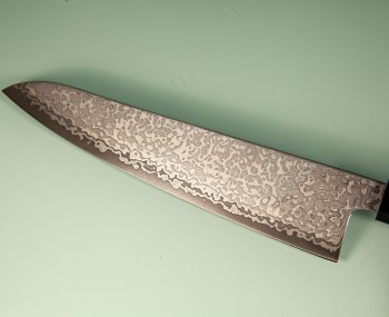 Hatsukokoro Hikari SLD Damascus Kurozome Wa-Gyuto 195mm Wenge