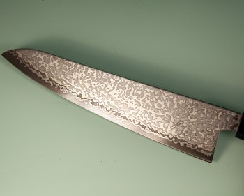 Hatsukokoro Hikari SLD Damascus Kurozome Wa-Gyuto 195mm Wenge