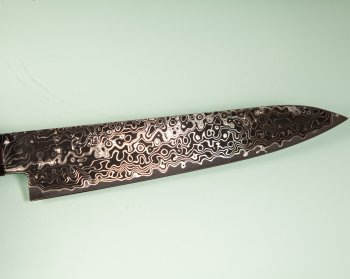 Hatsukokoro Ryuhyo extra KurozomeSG2 Damascus Wa-Petty 155mm Prototype
