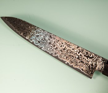 Hatsukokoro Ryuhyo extra KurozomeSG2 Damascus Wa-Petty 155mm Prototype